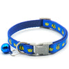 Bee Pattern Pet Kitten Cat Nylon Regular Neck Collar With Bell