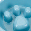 Paw Design Dual Feeding Bowl Stainless Steel And Plastic Material
