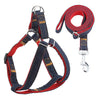 Denim Style Nylon Pet Harness with Leash Strap