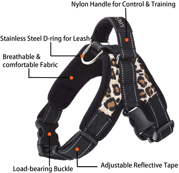 Harness Front Clip Pet Dog Adjustable Breathable Mesh Lightweight Easy Control for Outdoor Training