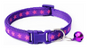 Star Pattern Adjustable Pet Cat Neck Collar With Regular Bell Kitten Nylon