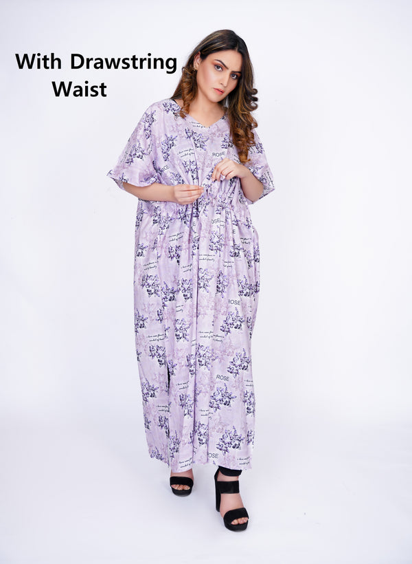 Women Maternity Top Poncho Nightwear Cotton Kaftan Nighty Dress Loungewear Batwing Caftan 