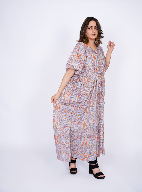 Nightwear Sleep Cotton Caftan Batwing Sleeves Top Loungewear Women Maternity Poncho