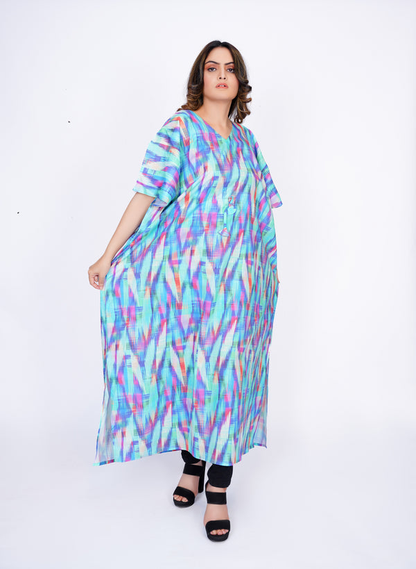 Batwing Caftan Women Maternity Poncho Nighty Dress Top Loungewear Nightwear Cotton Kaftan