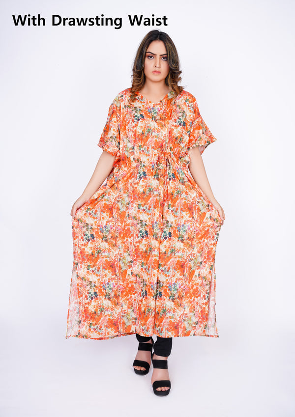 Nightwear Cotton Kaftan Batwing Top Loungewear Caftan Women Maternity Poncho Nighty Dress