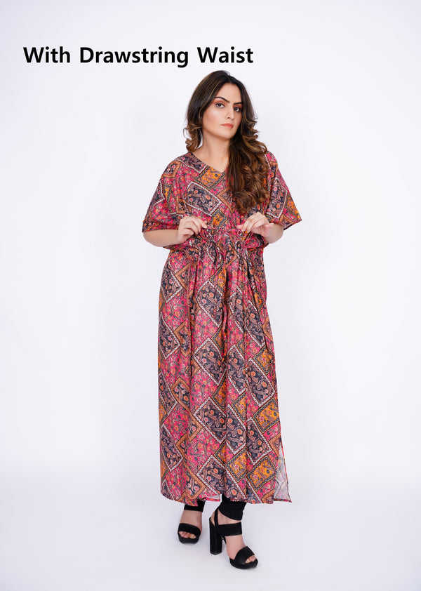 Nightwear Sleep Cotton Caftan Batwing Top Loungewear Women Maternity Poncho Kaftan