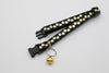 Golden Paw Pattern Pet Cat Kitten Hand Made Adjustable Neck Collar Quick Release Buckle with Bell