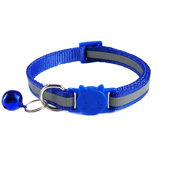 Cat Kitten Reflective Neck Collar with Cute Bell