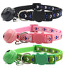 Heart Print Adjustable Pet Cat Kitten Neck Collar With Big Bell