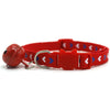 Heart Print Adjustable Pet Cat Kitten Neck Collar With Big Bell