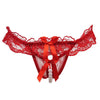 Women Sexy Panties Thong Underwear Pearls Lingerie