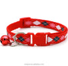 Diamond Pattern Cat Kitten Neck Collar with Bell Lovely Pet