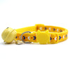 Heart Print Adjustable Pet Cat Kitten Neck Collar With Big Bell