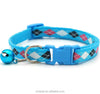 Diamond Pattern Cat Kitten Neck Collar with Bell Lovely Pet