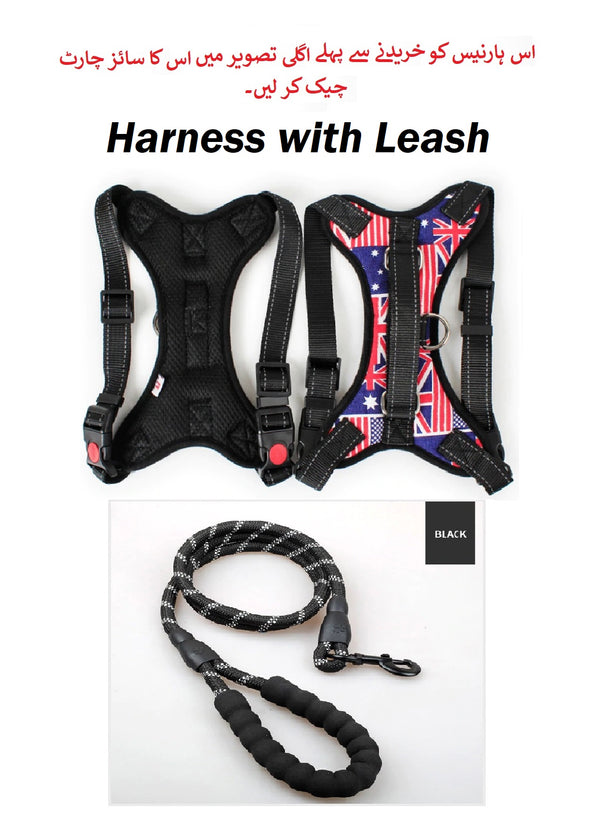 Harness Front Clip Pet Dog Adjustable Breathable Mesh Lightweight Easy Control for Outdoor Training