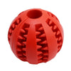Chew Bite Resistant Toy Bouncy Rubber Balls Pet Dogs Treat Feeder Tooth Cleaning