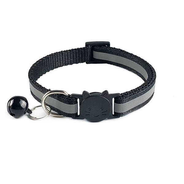 Cat Kitten Reflective Neck Collar with Cute Bell