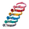 Pet Cat Kitten Neck Adjustable Collar With Big Bell Heart Print