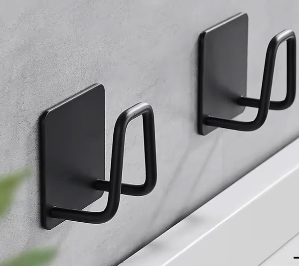 Stainless Steel Self Adhesive Hooks Door Kitchen Tile Bath Keys Holder