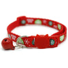 Cat Kitten Patch Print Neck Collar with Cute Bell