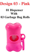 Baby and Pets Poo Dispenser Garbage Bags Disposal Bone and Capsule Shape Box With Roll