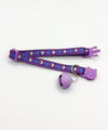 Heart Print Adjustable Pet Cat Kitten Neck Collar With Big Bell