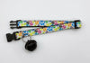 Cat Kitten Paw Pattern Neck Collar with Big Bell Pet Hand Made Adjustable