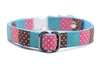 Pet Cat Kitten Dots Print Premium Quality Nylon Neck Collar with Double Bell