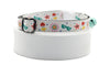 Premium Quality Nylon Summer Print Cat Kitten Pet Neck Collar with Double Bell
