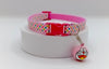 Pink Doraemon Cartoon Bell with Neck Collar For Cat Kitten