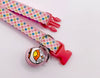 Pink Doraemon Cartoon Bell with Neck Collar For Cat Kitten