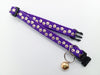 Golden Paw Pattern Pet Cat Kitten Hand Made Adjustable Neck Collar Quick Release Buckle with Bell
