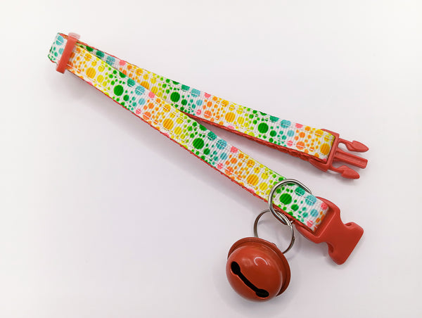 Cat Kitten Neck Collar with Big Bell Pet Red Hand Made Adjustable