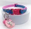 Adjustable Kitten Cat Paw Pattern Neck Collar with Beautiful Kity Pendant