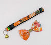 Cat Kitten Nylon Floral Style Hand Made Scarf Bow Neck Collar with Bell