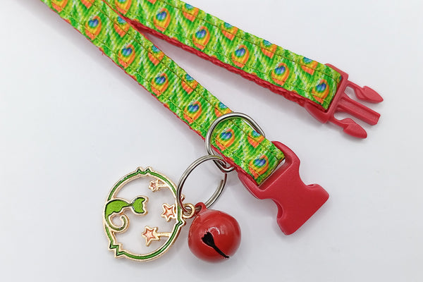 Adjustable Kitten Cat Red Neck Collar with Pendant