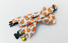 Cat Cup Pattern Pet Kitten Nylon Hand Made Fabric Bow Neck Collar with Bell