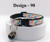 Cat Kitten Pet Paw Printed Neck Collar with Bow Pendant 
