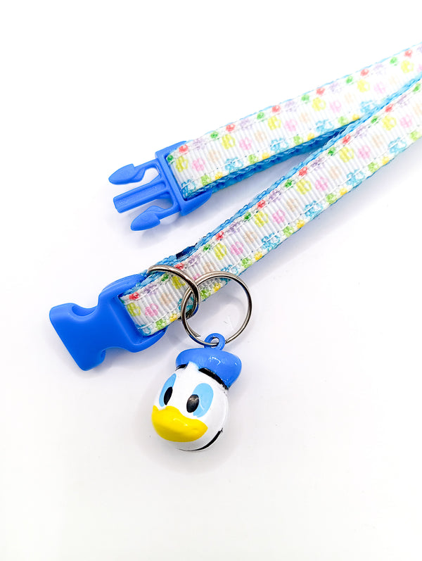 Duck Cartoon Jingle Bell with Cat Kitten Adjustable Neck Collar 