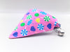 Candy Pattern Cat Pet Kitten Hand Made Fabric Bow, Scarf Neck Collar with Silver Bell