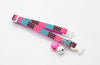 Dots Print Pet Cat Nylon Pink Neck Collar with Double Bell