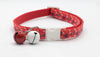 Paw Print Pet Cat Neck Collar with Double Bell