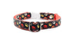 Pet Cat Kitten Paw Print Premium Quality Nylon Neck Collar with Double Bell