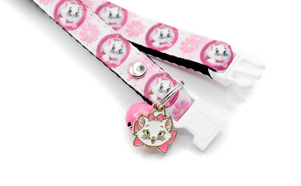 Kitten Pet Neck Collar Cat Face Pendant Premium Quality Nylon with Bell