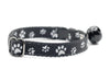 Premium Quality Nylon Cat Kitten Neck Collar Paw Pattern with Big Bell
