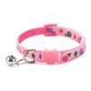 Pet Cat Neck Collar Lollipop Print with Regular Cute Bell