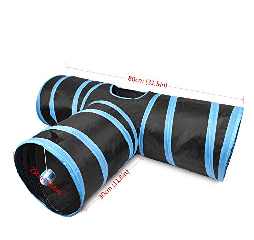 3 Way Pets Tunnel Tube Toy for Kittens Cat Puppies Rabbits