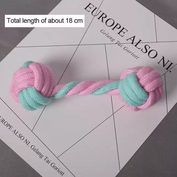 Dogs Braided Rope Dog Toy Molar Bite-Resistant Training Pet Toy