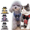 Pet Cat Dog Puppy Nylon Mesh Harness with Leash Strap