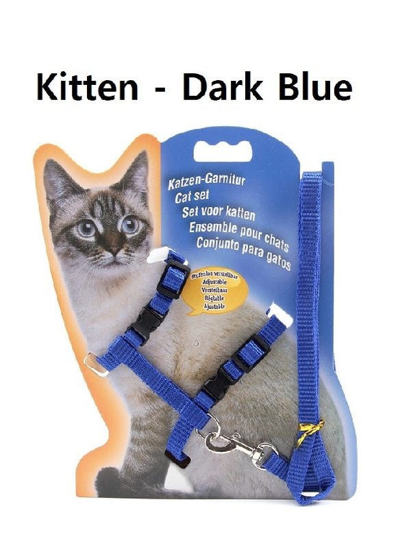 Adjustable Adult Cats And Kitten Leash Harness